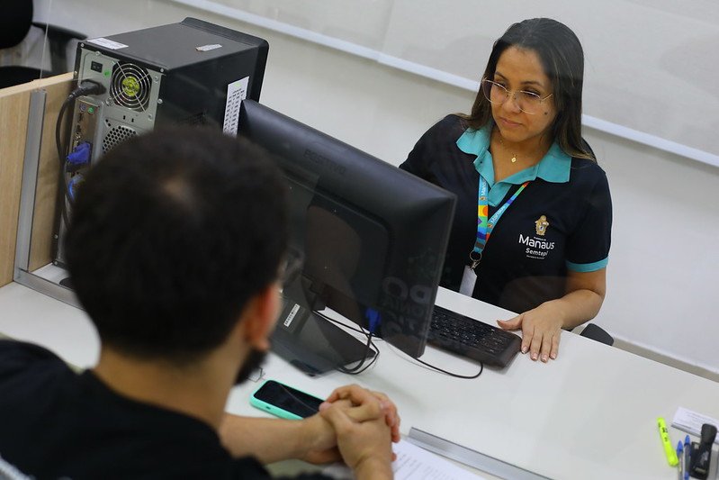 Atendimento Sine Manaus (Foto: Divulgação/Semtepi) Sine Manaus oferta 288 vagas de emprego nesta quarta-feira (30)