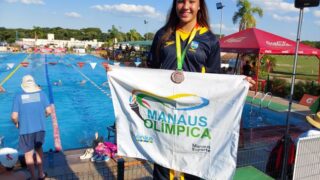 Atleta do programa ‘Manaus Olímpica’ conquista medalha internacional inédita no Sul-Americano de Natação