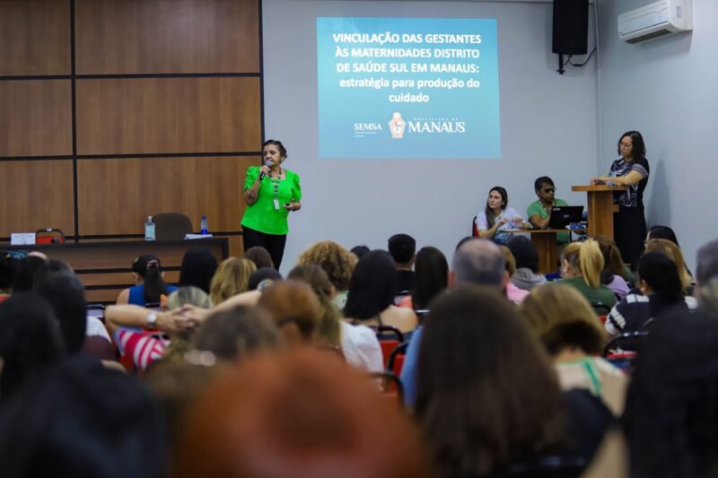 Fóruns distritais de vinculação do pré-natal (Foto: Divulgação/Semsa) Avanços e desafios na atenção pré-natal na zona rural são pauta em evento em Manaus