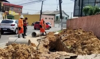 Prefeitura conclui recuperação de rede de drenagem profunda no conjunto Campos Elíseos