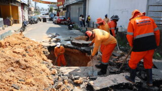 Prefeitura de Manaus recupera rede de drenagem no bairro São José