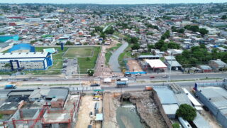 Prefeitura em obra de requalificação do igarapé do Mindu