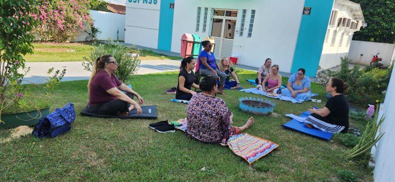 Profissionais da Semsa participam de capacitação de Reiki no Parque do Mindu