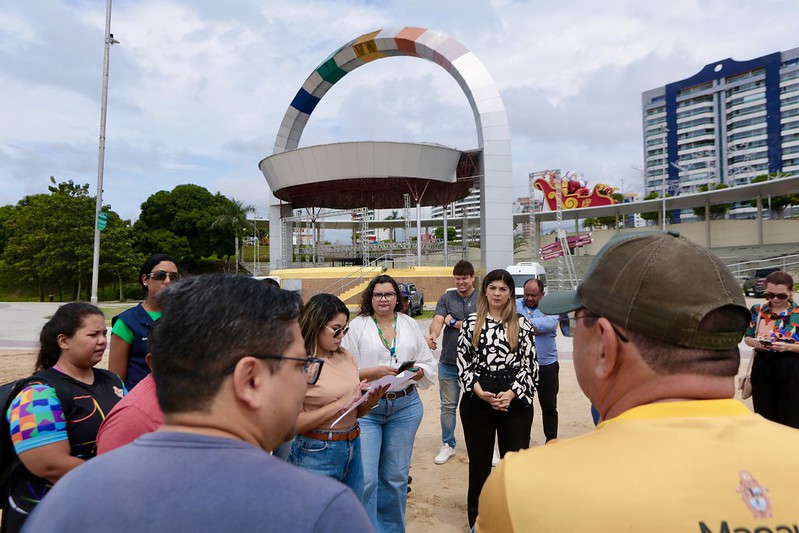 Colegiado da Prefeitura de Manaus realiza visita técnica nos locais do Réveillon 2025