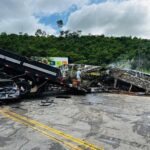 O acidente gravíssimo deixou 38 mortos na BR-116, em Minas Gerais (Foto: Divulgação/Corpo de Bombeiros)