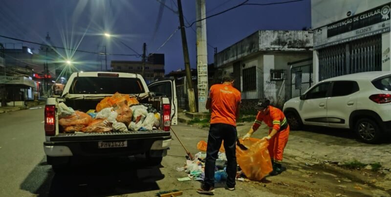 Limpeza urbana (Foto: Divulgação/Semulsp) Prefeitura realiza ações de limpeza urbana na área central da cidade