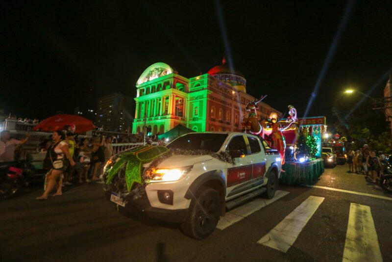 "Caravana Natalina" (Foto: João Viana/Semcom) Prefeitura realiza ‘Caravana Natalina’ em parceria com a Solar Coca-Cola