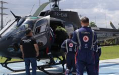 Atendimento aeromédico (Foto: Divulgação/SSP-AM)