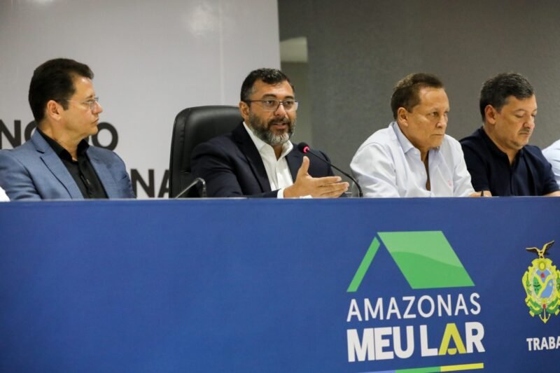 Governador Wilson Lima (Foto: Divulgação/Secom) Wilson Lima efetua pagamentos às famílias contempladas por subsídio do Amazonas Meu Lar
