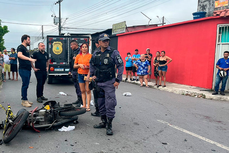 O acidente envolveu duas motocicletas (Foto: Divulgação)