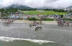 Queda de avião em Ubatuba, no litoral Norte de São Paulo (Foto: Francisco Trevisan)