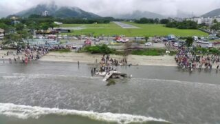 Queda de avião em Ubatuba, no litoral Norte de São Paulo (Foto: Francisco Trevisan)