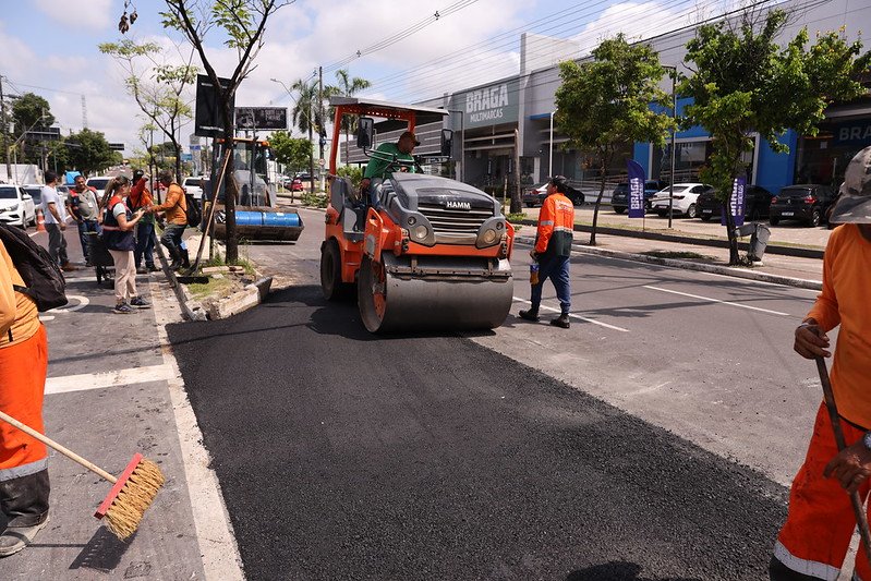 Prefeitura de Manaus acelera obras de melhorias viárias