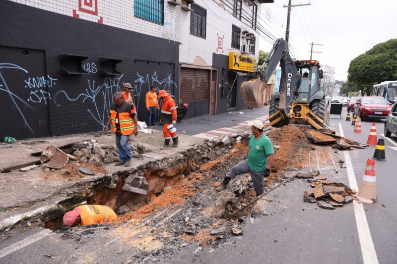 Prefeitura de Manaus busca solucionar danos causado por erosão