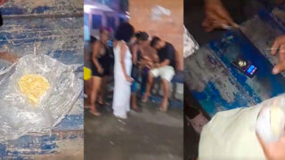 Viciados fazem fila para ganhar 'drogas' no Ano Novo, em Manaus