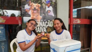 Ponto de vacinação antirrábica (Foto: Divulgação/Semsa)