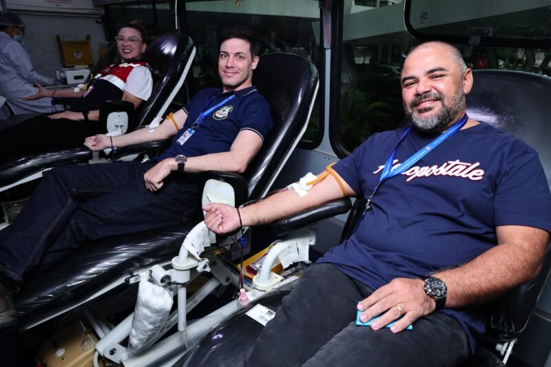 Campanha "Vampirão no TCE" (Foto: Filipe Jazz/TCE-AM) TCE-AM arrecada 62 bolsas de sangue em campanha solidária