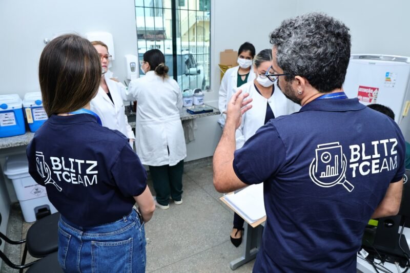 Blitz nos CAICs (Foto: Filipe Jazz / TCE-AM) Programa Blitz TCE chega aos CAIC’s