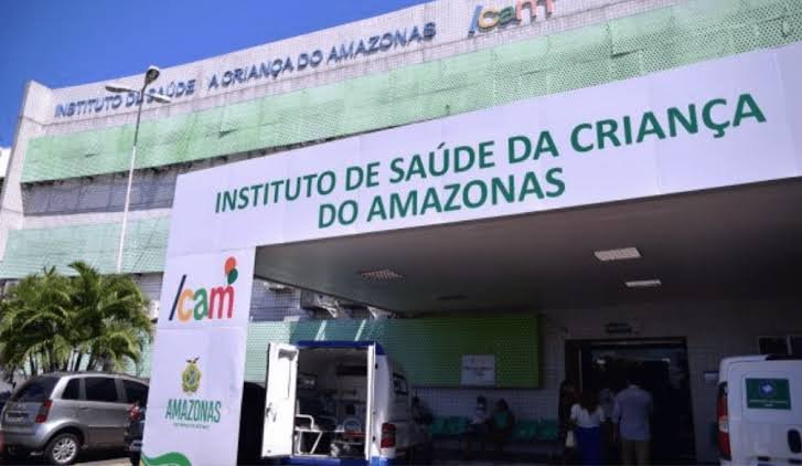 Fachada do Instituto de Súade da Criança do Amazonas (Foto: Divulgação) Bebê de Coari espera hemodiálise há quase duas semanas