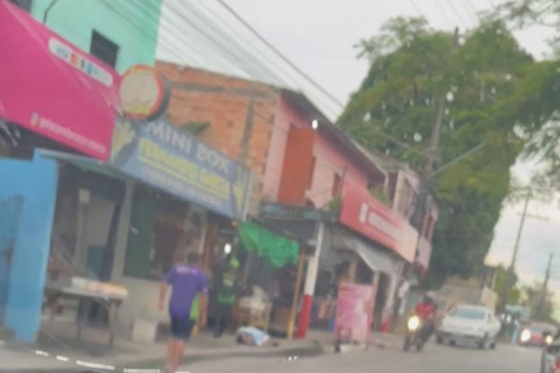 Crime ocorreu na rua Estrela de Davi, no bairro Novo Israel (Foto: Reprodução) Em via pública: homem é assassinado na Zona Norte de Manaus