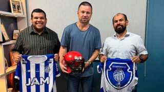 São Raimundo fecha parceria com time de futebol americano