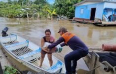 Cheia no Amazonas (Foto: Divulgação/Secom)