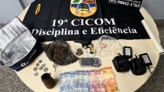 PM prende quatro por tráfico e apreende drogas em Manaus