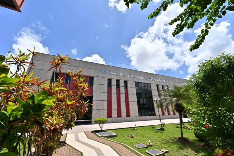 Fachada do Tribunal de Contas do Amazonas (Foto: Joel Arthus / TCE-AM) TCE-AM divulga resultado final do Concurso de Artigos Científicos