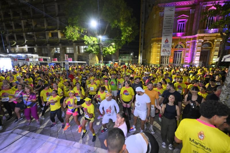 1ª corrida ‘#SouManaus’ no centro histórico de Manaus (Foto: Dhyeizo Lemos/Semcom)