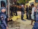O local de homicídio foi isolado pela polícia (Foto:Divulgação)