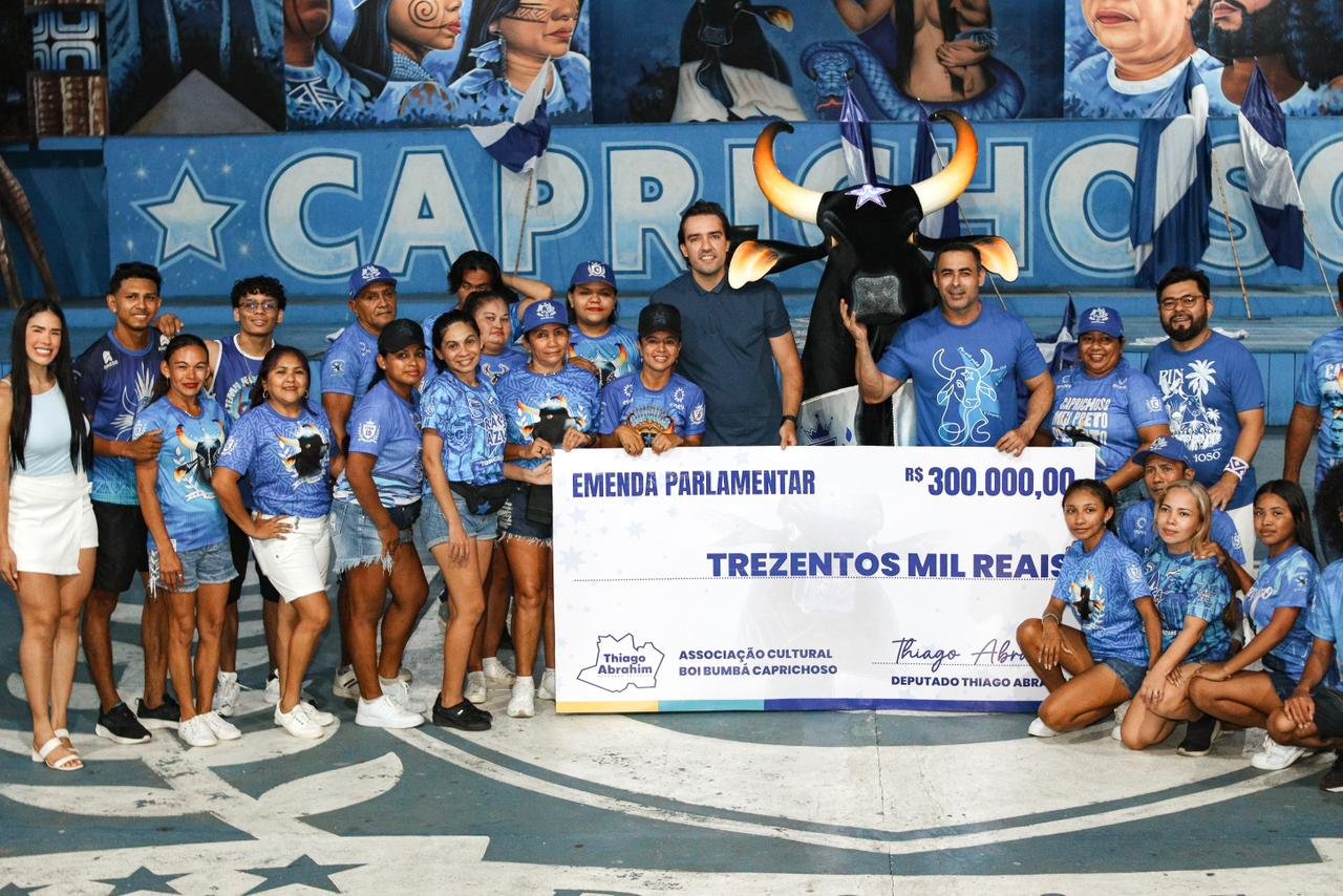 Deputado Thiago Abrahim destina R$ 300 mil ao Boi Caprichoso para fortalecimento da cultura em Parintins Deputado Thiago Abrahim destina R$ 300 mil ao Boi Caprichoso para fortalecimento da cultura em Parintins