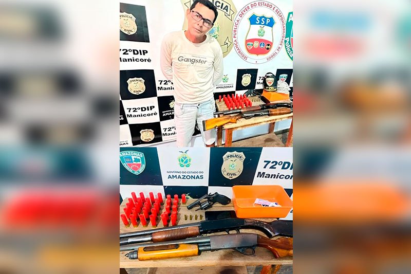 PM detém homem armado após ataque a tiros em Manicoré