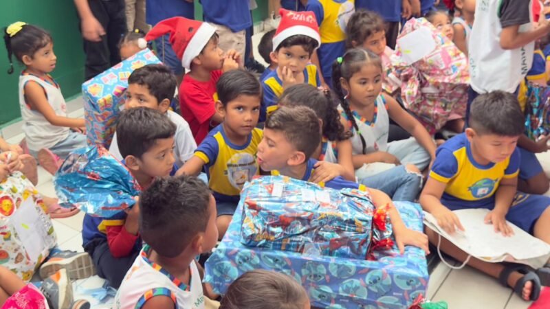 TCE-AM realiza ação natalina para 286 crianças em Manaus