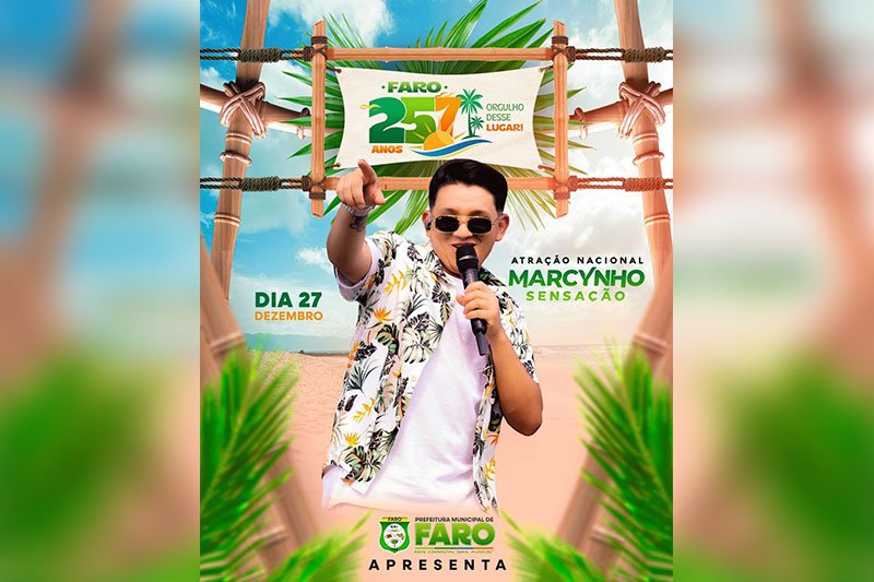Marcynho Sensação, cantor (Foto: Divulgação/Prefeitura de Faro)