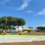 Praça no Centro de Faro (Foto: Josemar Antunes)