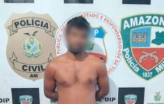 Gustavo foi preso e apresentado na delegacia (Foto: Divulgação)