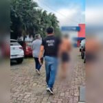 Suspeito foi preso após investigação da PC-AM com apoio do videomonitoramento. Foto: Divulgação/PC-AM)