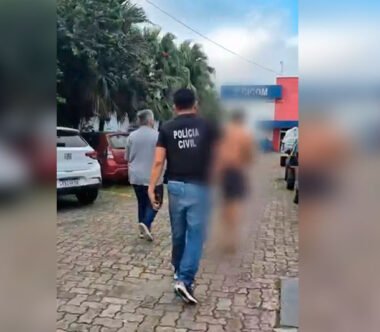 Suspeito foi preso após investigação da PC-AM com apoio do videomonitoramento. Foto: Divulgação/PC-AM)