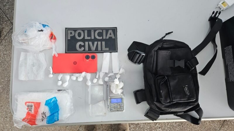Drogas apreendidas com o suspeito de estupro de vulnerável (Foto: Divulgação/PC-AM)