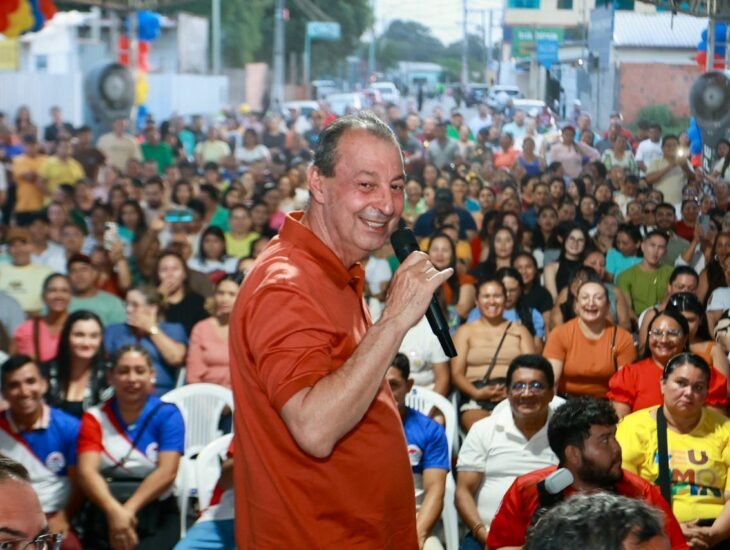 O senador Omar Aziz (PSD-AM) cumpriu agenda em Parintins (Foto: Divulgação)