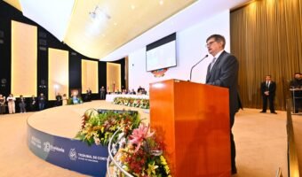 Paulo Gonet durante palestra no TCE-AM sobre segurança jurídica (Foto: Foto: Joel Arthus/DICOM TCE-AM)