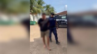 Homem foi preso em flagrante em Nova Olinda do Norte (Foto: Divulgação/PC-AM)