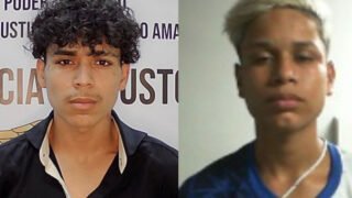 Dupla identificada por explidir casa lotérica em Manaus (Foto: Reprodução)