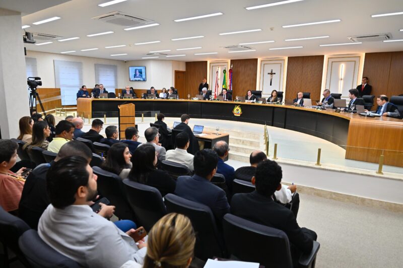 Plenário do TCE-AM (Foto: Joel Arthus/TCE-AM) TCE-AM avança com implantação do plenário virtual