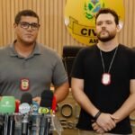 Delegados detalham prisão do suspeito. (Foto: Erlon Rodrigues/PC-AM)