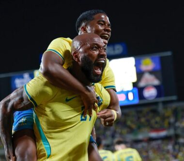 Igor Thiago marca o segundo gol para o Brasil (Foto: Rafael Ribeiro/CBF)