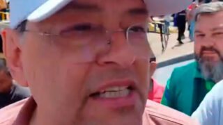 Senador reage a pergunta sobre BR-319 (Foto: Reprodução)