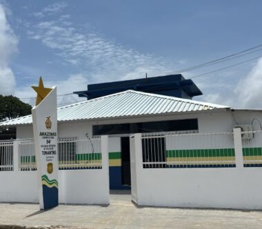 Fachada da 54ª DIP de Tonantins. (Foto: Divulgação/PC-AM)