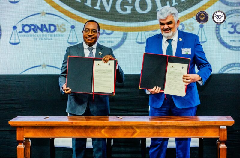 Acordo entre TCE-AM e Angola (Foto: Divulgação/Tribunal de Contas de Angola) TCE-AM firma acordo ambiental com tribunal de Angola