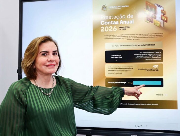 Marco histórico no TCE-AM (Foto: Filipe Jazz/Dicom TCE-AM)